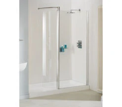 Lakes Classic Silver Walk-In Front Panel 1000 X 1850mm -Duravit Store Classic Walkin Panel 3 mn