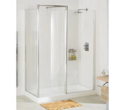 Lakes Classic Silver Walk-In Front Panel 1000 X 1850mm -Duravit Store Classic Walkin Panel 4 mn