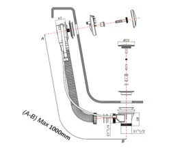 Crosswater 1000mm Extended Bath Filler With Pop-Up Waste -Duravit Store M 2015 1 16 19 32 52 838