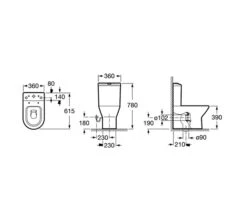 Roca Nexo Compact Close Coupled White WC Pan With Cistern 615mm - 342642000 -Duravit Store M 2015 1 22 15 46 1 907