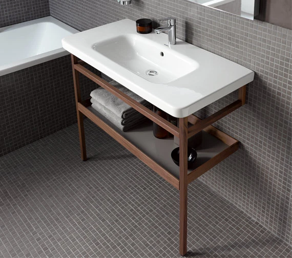 Duravit DuraStyle Floor-Mounted Towel Rail With Shelf 3 Duravit DuraStyle Floor-Mounted Towel Rail With Shelf