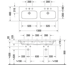 Duravit DuraStyle 1230 X 448mm Wall Mounted 1 Pull Out Compartment Vanity Unit -Duravit Store M 2015 11 6 12 25 47 51
