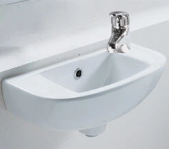 RAK Compact 1 Tap Hole White 450mm Slimline Basin