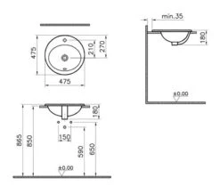 VitrA S20 Oval 430mm 1 Tap Hole Countertop Basin -Duravit Store M 2015 2 18 7 44 30 935