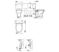 Geberit Selnova Round Flushwise Back-To-Wall White WC Pan 530mm -Duravit Store M 2015 2 24 14 32 30 344