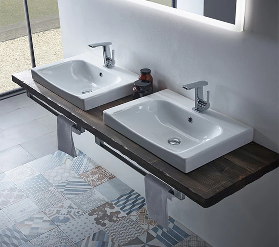 Roper Rhodes Breathe Single Tap Hole Countertop Basin White 3 Roper Rhodes Breathe Single Tap Hole Countertop Basin White