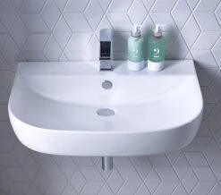 Roper Rhodes Zest Single Tap Hole Wall Mounted Or Countertop Basin White