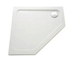 Mira Flight Low Pentagon White Shower Tray 900 X 900mm - 1.1697.016.WH