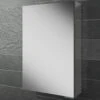 HIB Eris Single Door Aluminium Mirrored Cabinet 400 X 600mm - -Duravit Store M 2015 4 3 6 36 49 34
