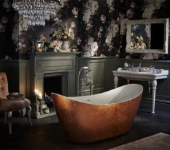 Heritage Hylton Freestanding Copper Effect Acrylic Bath 1735 X 730mm -Duravit Store M 2015 4 6 7 10 3 75