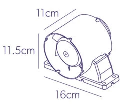 HIB Turbo Warm White LED Illuminated Inline Fan -Duravit Store M 2015 4 7 8 26 14 432