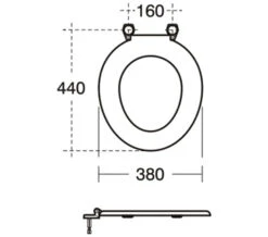 Armitage Shanks Bakasan Top-Quality Toilet Seat Only With Rod And Plastic Hinges White -Duravit Store M 2015 6 13 7 59 37 999