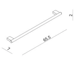 Crosswater MPRO Single Towel Rail 600mm Chrome - PRO023C -Duravit Store M 2015 7 22 15 24 48 828