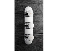 Crosswater Dial Chrome Central Trim Thermostatic Shower Valve With 2 Way Diverter