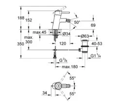 Grohe Concetto Chrome Bidet Mixer Tap With Pop-Up Waste - 32208001 -Duravit Store M 2015 7 7 11 55 43 784