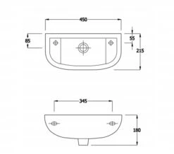 Essential Lily Slimline 450mm White Compact Basin 8 Essential Lily Slimline 450mm White Compact Basin -Duravit Store M 2015 8 31 12 16 37 639