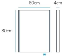 HIB Zircon 50 Portrait LED Bathroom Mirror 500 X 700mm -Duravit Store M 2016 1 20 10 47 38 220