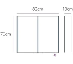 HIB Xenon Double Door 700mm High LED Illuminated Aluminium Cabinet -Duravit Store M 2016 1 21 13 44 54 509