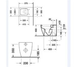 Duravit Happy D2 Floor Standing Toilet 365 X 570mm -Duravit Store M 2016 1 22 9 21 38 231