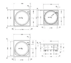 Duravit Blue Moon 1400mm Bath With Support Frame - Jet System -Duravit Store M 2016 1 8 13 53 58 86