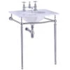 Burlington Georgian Carrara Marble Slab With Basin And Chrome Wash Stand -Duravit Store M 2016 10 8 8 1 0 403
