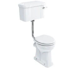 Burlington Regal White Low Level WC Pan With Cistern And Flush Pipe Kit