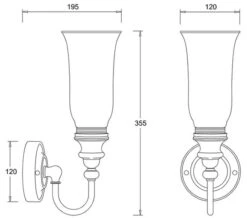 Burlington LED Bathroom Light With Chrome Base And Clear Glass Vase Shade -Duravit Store M 2016 11 12 10 2 10 800