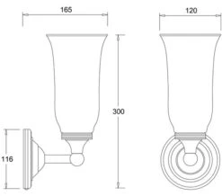 Burlington LED Bathroom Light With Chrome Base And Clear Glass Vase Shade -Duravit Store M 2016 11 12 6 49 39 338