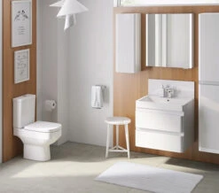 IMEX Flite White Wall Hung Double Drawer Unit And Basin 600mm -Duravit Store M 2016 11 30 7 31 0 442