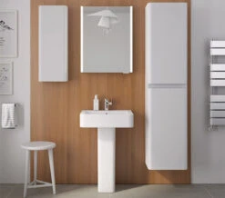 IMEX Flite Gloss White 400 X 1700mm Double Door Tall Storage Unit -Duravit Store M 2016 12 1 7 5 43 635