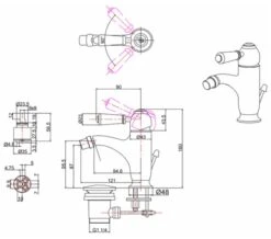 Burlington Chelsea Curved Bidet Mixer Tap With Pop Up Waste -Duravit Store M 2016 3 30 12 27 8 349