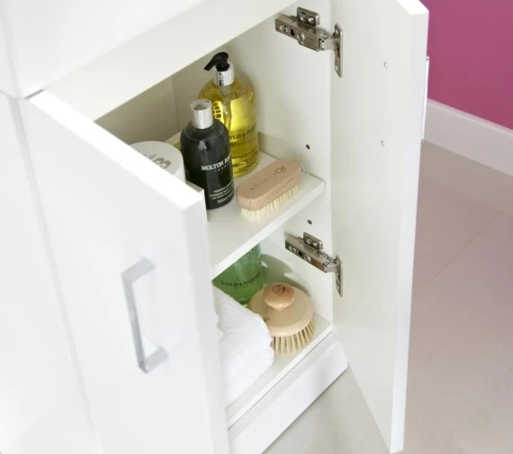 Nuie Mayford Floor Standing Gloss White Cabinet And Basin 6 Nuie Mayford Floor Standing Gloss White Cabinet And Basin - Image 4