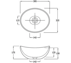 RAK Shell White Sit On Basin - SHELBAS -Duravit Store M 2016 4 22 6 10 5 65