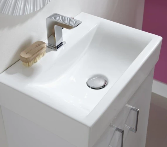 Nuie Mayford 450 X 320mm Wall Hung Gloss White Cabinet With Basin 3 Nuie Mayford 450 X 320mm Wall Hung Gloss White Cabinet With Basin