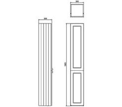 Burlington 300mm Double Door Tall Base Unit 8 Burlington 300mm Double Door Tall Base Unit -Duravit Store M 2016 6 8 6 10 18 890