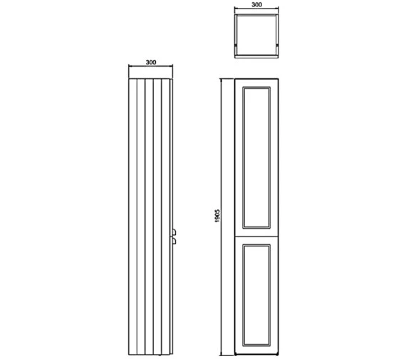 Burlington 300mm Double Door Tall Base Unit 5 Burlington 300mm Double Door Tall Base Unit - Image 3