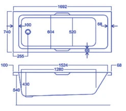 Carron Quantum Integra Single Ended Acrylic Bath 5mm With Grips 1750 X 750mm 6 Carron Quantum Integra Single Ended Acrylic Bath 5mm With Grips 1750 X 750mm -Duravit Store M 2016 8 18 10 22 7 470