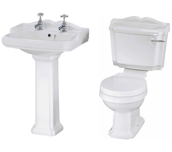 Nuie Legend White Basin And Toilet Set For Cloakroom 4 Nuie Legend White Basin And Toilet Set For Cloakroom - Image 2