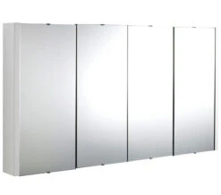 Nuie Eden 1200 X 650mm 4 Door Mirror Cabinet White High Gloss -Duravit Store M 2016 9 5 15 18 26 27