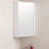 Nuie Mayford High Gloss White 459mm Corner Mirror Cabinet -Duravit Store M 2016 9 7 12 36 24 204
