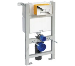 Nuie Dual Flush Concealed WC Cistern With Mid-Height Wall Hung Frame