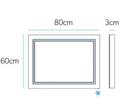 HIB Outline 50 Portrait LED Ambient Mirror 500 X 700mm -Duravit Store M 2017 1 11 10 10 41 156