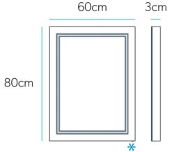 HIB Outline 50 Portrait LED Ambient Mirror 500 X 700mm -Duravit Store M 2017 1 11 9 9 55 639