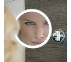 HIB Eclipse Round LED Illuminated Magnifying Mirror