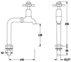 Crosswater Belgravia Crosshead Pair Of Chrome Bib Taps -Duravit Store M 2017 1 28 5 30 42 269