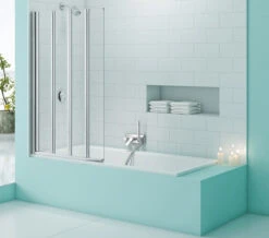 Merlyn SecureSeal 4 Fold Bath Screen 800 X 1500mm