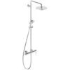 Duravit C.1 Chrome Manual Shower Valve With Rigid Riser And Handset