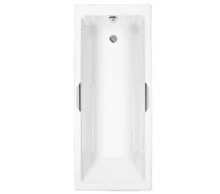 Carron Quantum Integra White Acrylic Bath With Grips - Single Ended 5mm - 1650 X 700mm