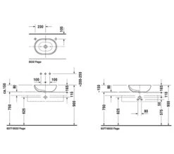 Duravit Bathroom Foster 495 X 350mm Countertop Wash Bowl - 335500000 -Duravit Store M 2017 11 29 12 20 16 687