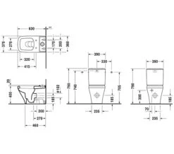 Duravit DuraStyle 390 X 630mm Close Coupled Washdown Toilet With Cistern -Duravit Store M 2017 11 4 9 40 27 783